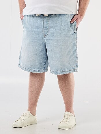 Twill bermuda met trekkoordjes