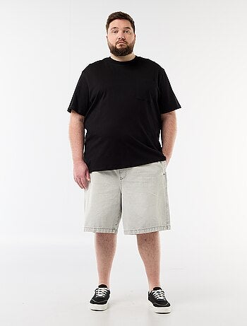 Twill bermuda met trekkoordjes