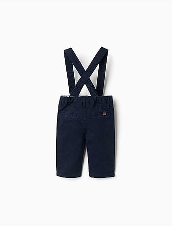 Twill broek met afneembare bretels