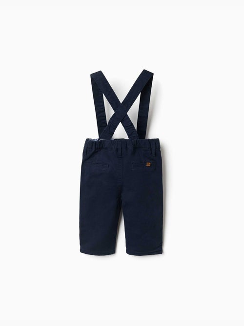 Twill broek met afneembare bretels - Kiabi