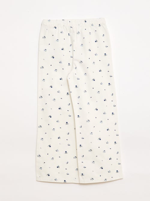 Twill broek met trekkoordjes - Kiabi