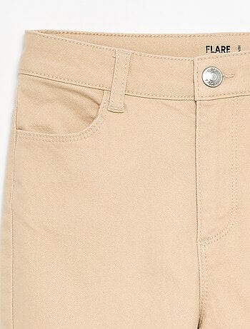 Twill broek met verstelbare taille