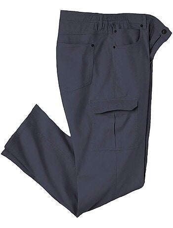 Twill cargo broek met semi-elastische taille - atlas for men