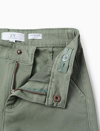 Twill chino broek 'slim fit'
