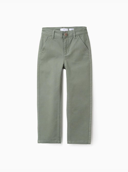 Twill chino broek 'slim fit' - Kiabi Twill chino broek 'slim fit' - Kiabi
