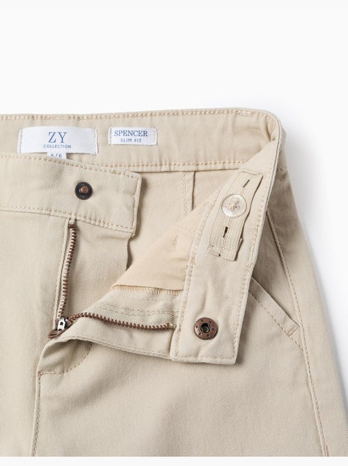 Twill chino broek 'slim fit' - Kiabi Twill chino broek 'slim fit' - Kiabi