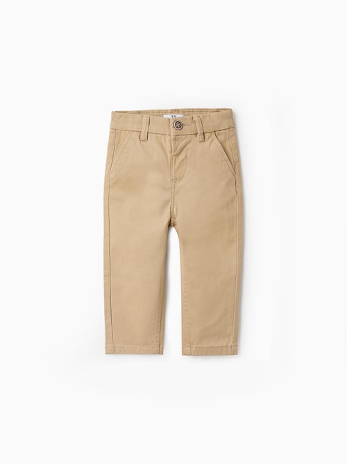 Twill chino broek, van katoen met een beetje stretch voor meer comfort en bewegingsvrijheid. - Kiabi