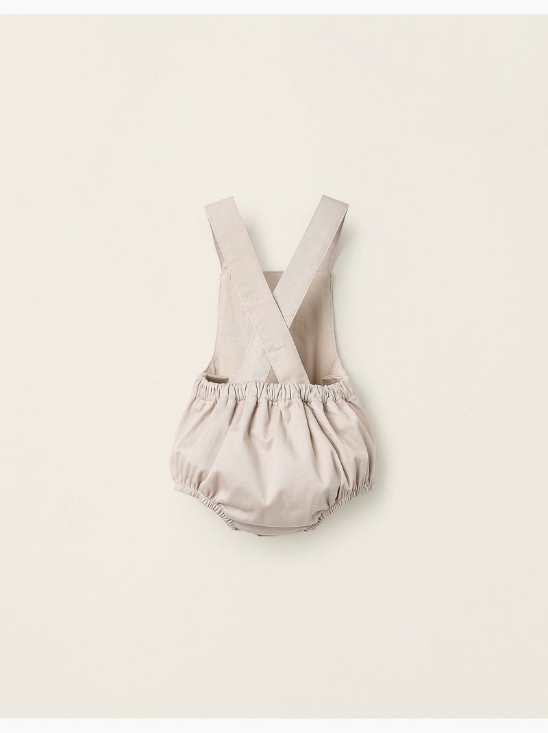 Twill jumpsuiten Lichtbeige - Kiabi