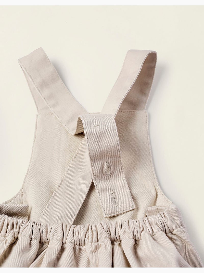 Twill jumpsuiten Lichtbeige - Kiabi