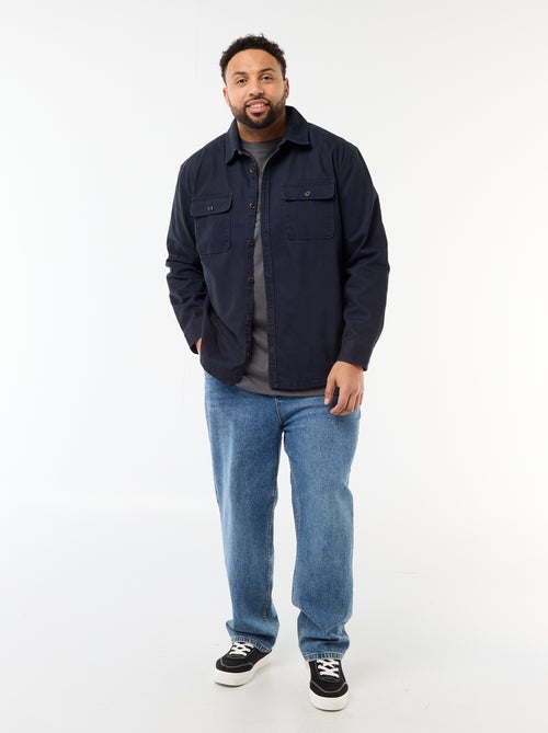 Twill overshirt met borstzakken met klep - Kiabi