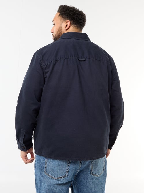 Twill overshirt met borstzakken met klep - Kiabi