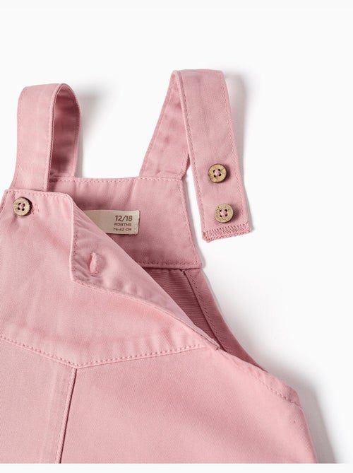 Twill pinafore jurk met gerafelde zoom - Kiabi Twill pinafore jurk met gerafelde zoom - Kiabi