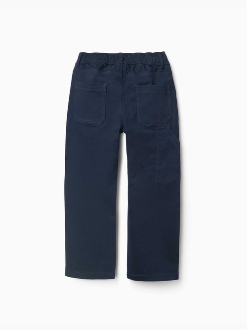 Twill timmermansbroek met elastische taille - Kiabi