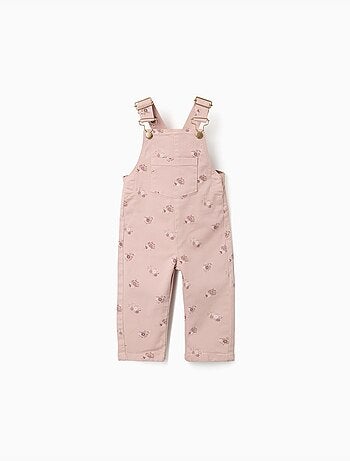 Twill tuinbroek met bloemenmotief