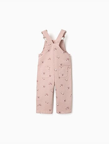 Twill tuinbroek met bloemenmotief