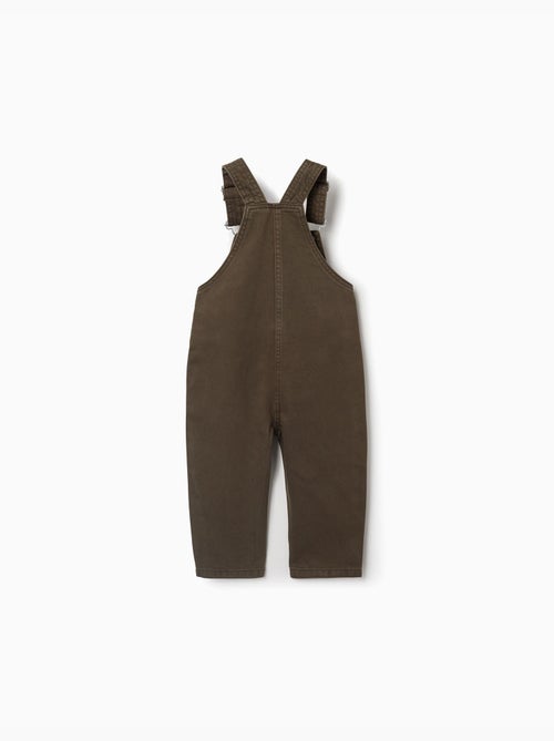 Twill tuinbroek met borstzak - Kiabi