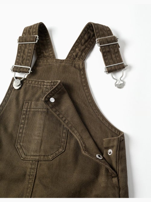 Twill tuinbroek met borstzak - Kiabi