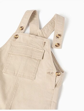 Twill tuinbroek met klepzak
