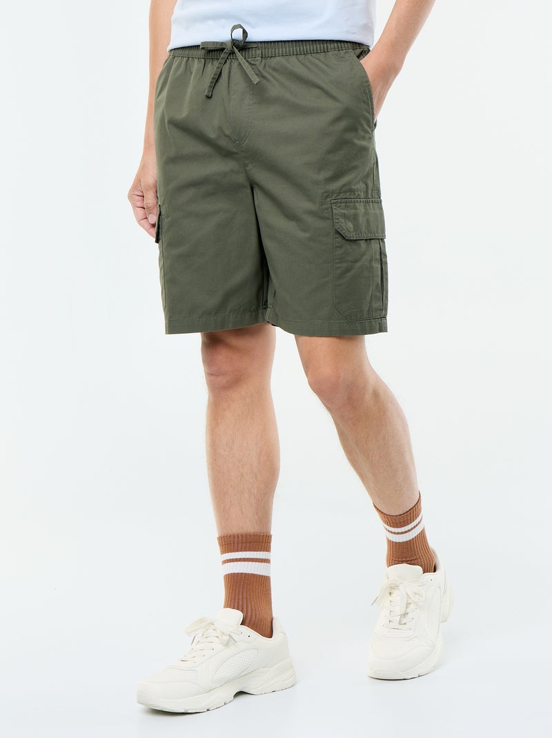 Twillchino bermuda Groen - Kiabi