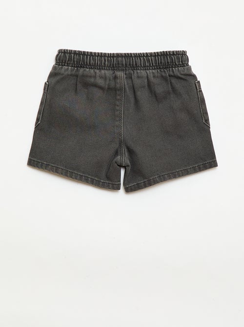 Twillshort met opgestikte zakken - Kiabi