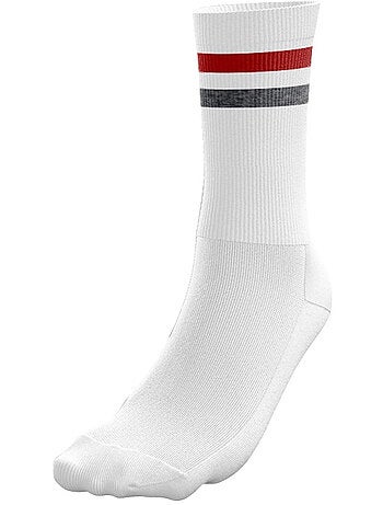 Twinday lot de 10 paires de chaussettes homme coton sport blanc twinday