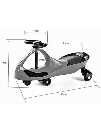 Twistcar – voiture à torsion pour enfant sans pédales ni batterie, véhicule ludique dès 3 ans