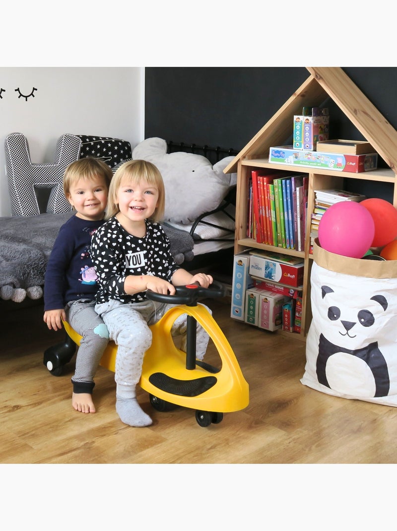 Twistcar voiture enfant sans pédales avec propulsion par volant Jaune - Kiabi