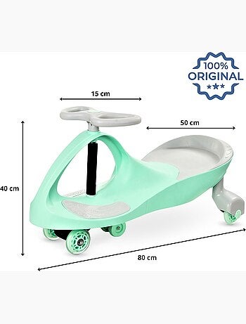 Twistcar voiture enfant sans pédales mouvement par torsion 3+ ans 120kg