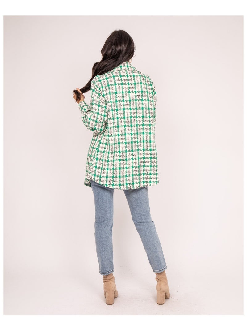UBARTH geruite overshirt Groen - Kiabi