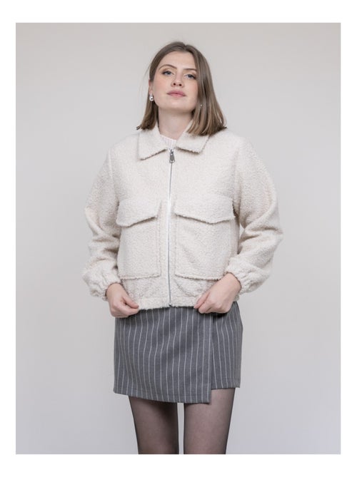 Ubilive shearling jacket - Kiabi Ubilive shearling jacket - Kiabi