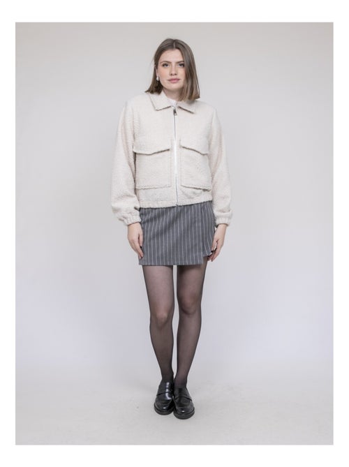 Ubilive shearling jacket - Kiabi Ubilive shearling jacket - Kiabi