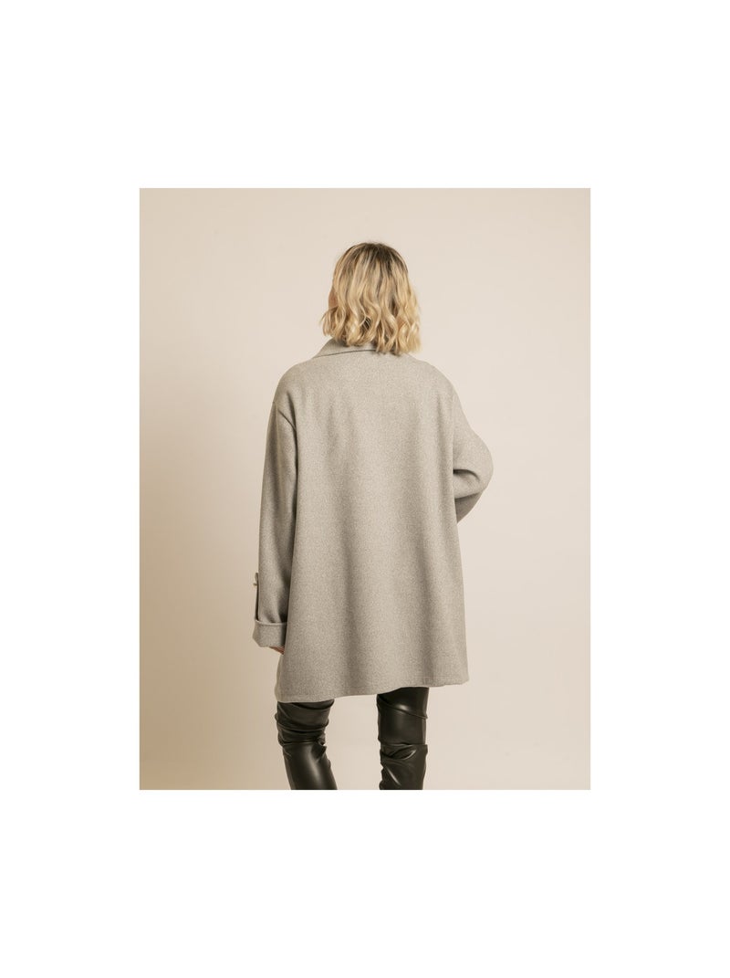 Ubliaza oversized peacoat Grijs - Kiabi