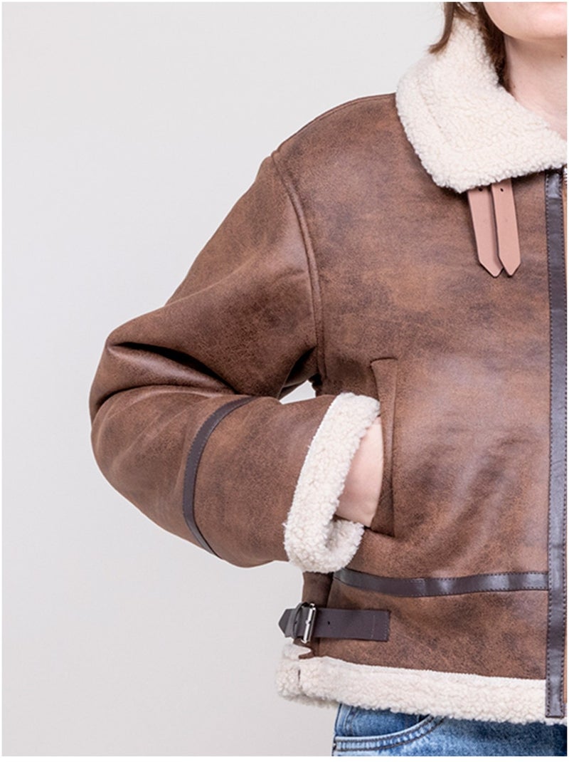 Udane bomberjack Bruin - Kiabi