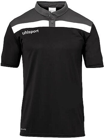 Uhlsport offense 23 polo grijs/zwart voor heren
