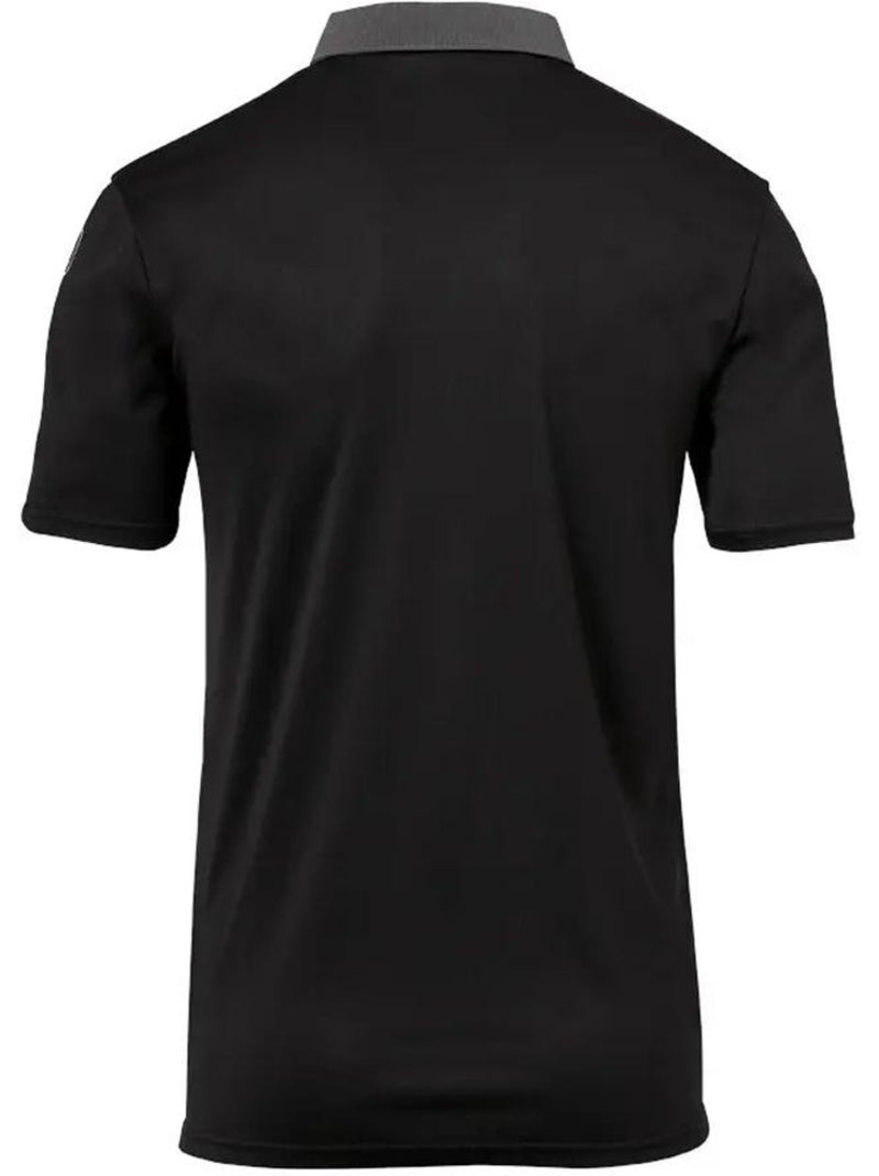 Uhlsport offense 23 polo grijs/zwart voor heren Zwart - Kiabi