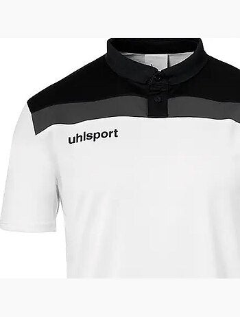 Uhlsport offense 23 polo heren - wit/zwart