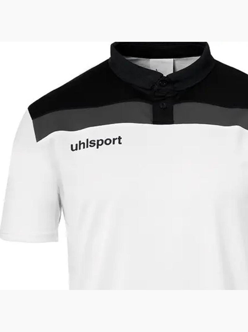 Uhlsport offense 23 polo heren - wit/zwart Wit - Kiabi