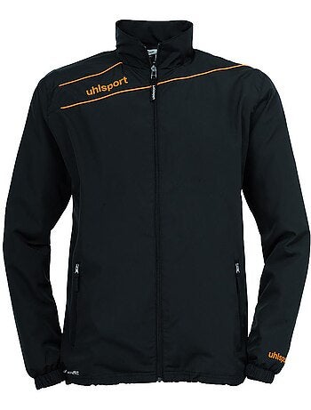 Uhlsport stream 3.0 presentatievest zwart/oranje voor jongens
