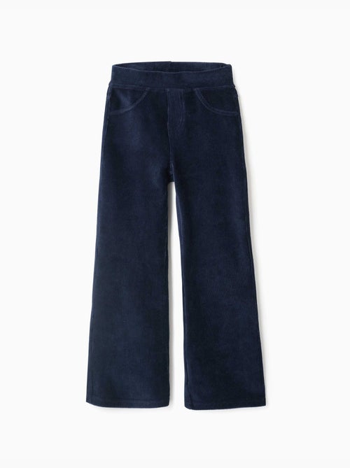 Uitlopende corduroy leggings met elastische taille - Kiabi Uitlopende corduroy leggings met elastische taille - Kiabi