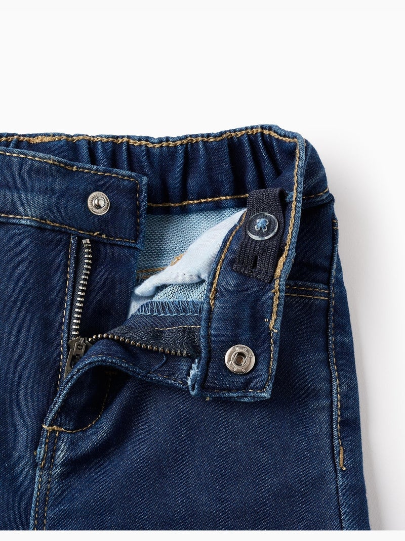 Uitlopende denim broek in comfort denim Blauw Blauw - Kiabi