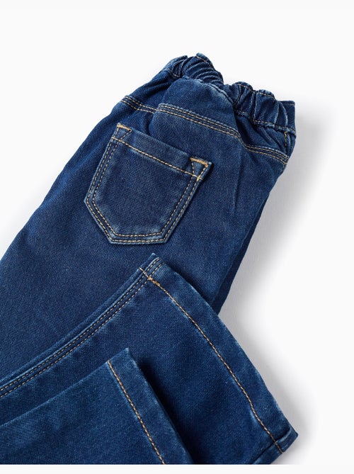 Uitlopende denim broek in comfort denim - Kiabi