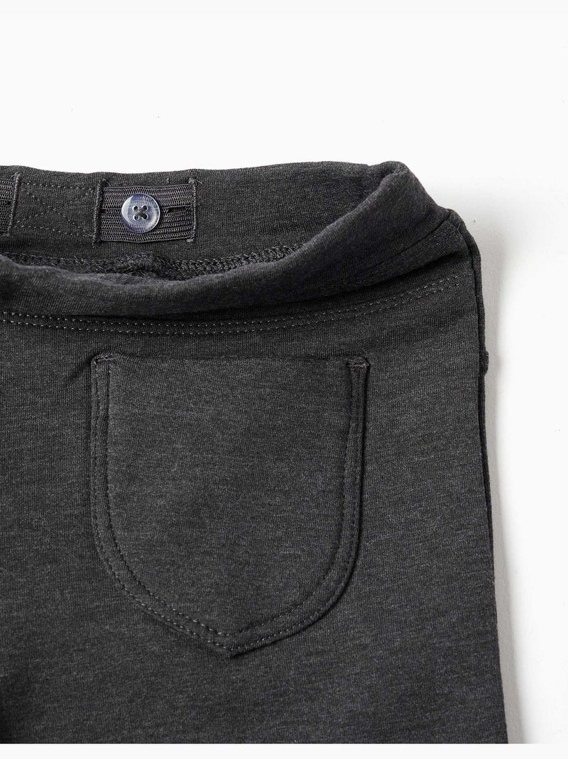 Uitlopende geborstelde jegging Donkergrijs - Kiabi