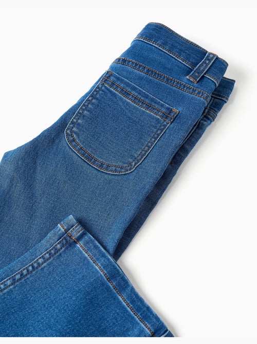 Uitlopende jeans met verstelbare taille en zakken - Kiabi Uitlopende jeans met verstelbare taille en zakken - Kiabi