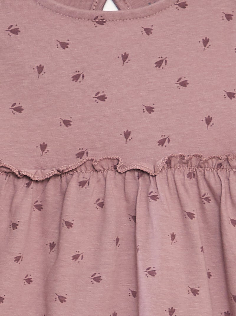 Uitlopende jurk met lange mouwen ROSE - Kiabi