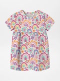 Uitlopende jurk met print ROSE - Kiabi