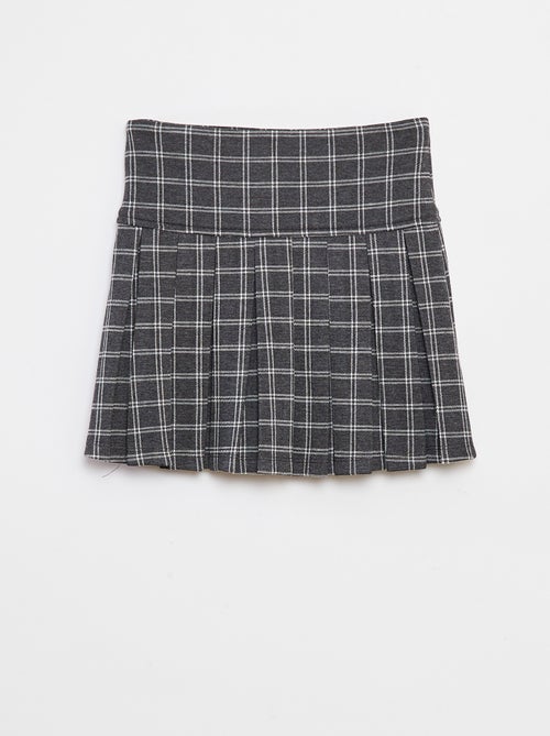 Uitlopende rok met ruitjesmotief - Kiabi