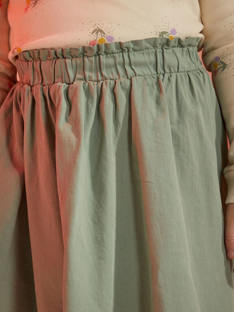 Moomaya Rok met elastische taille uitlopende rok vrijetijdskleding