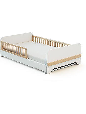 Uitschuifbaar houten kinderbed 80x140-165-190 carrousel met matras