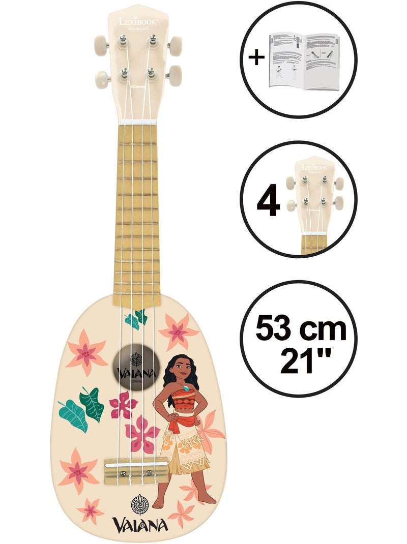 Ukulele vaina en bois avec cordes en nylon - 53 cm Beige - Kiabi