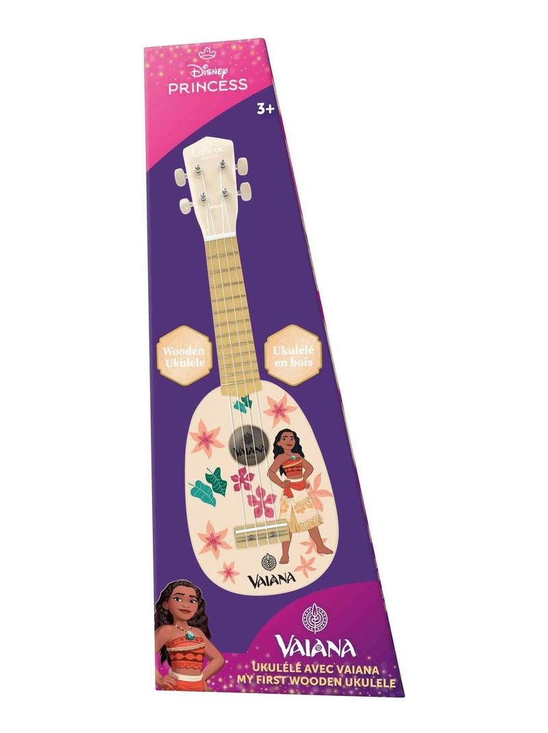 Ukulele vaina en bois avec cordes en nylon - 53 cm Beige - Kiabi